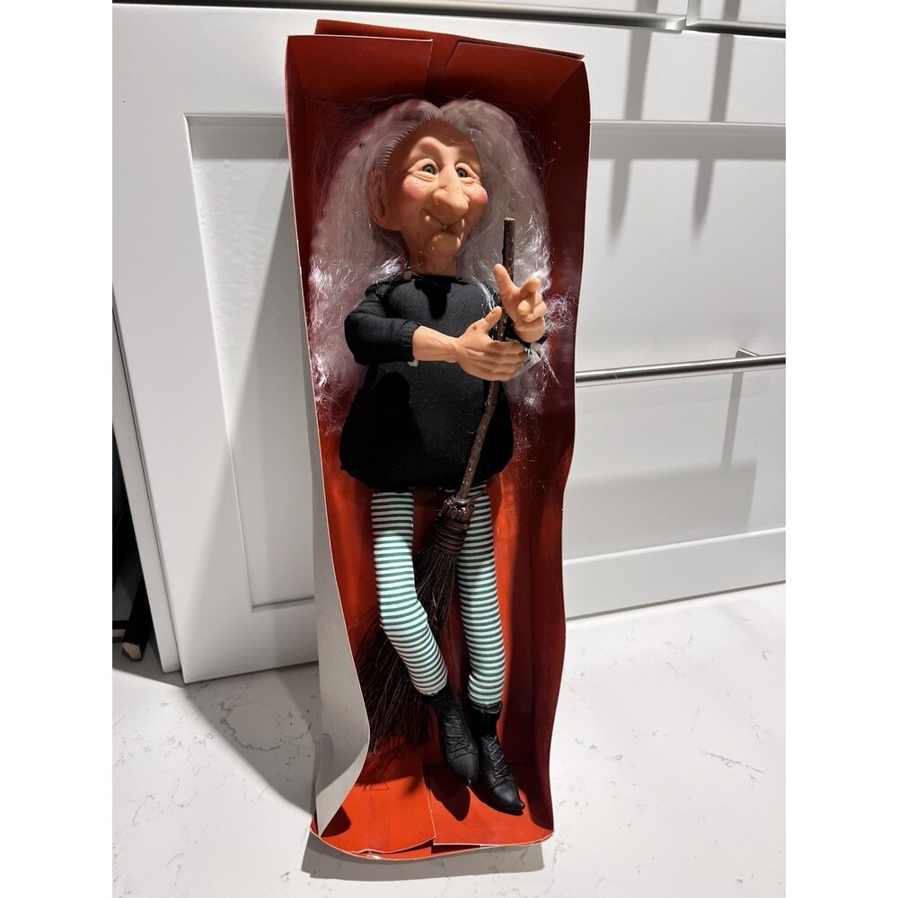 Fibre-Craft TILDA Witch Doll 7600 - Vintage 1994 Halloween Witch 16”